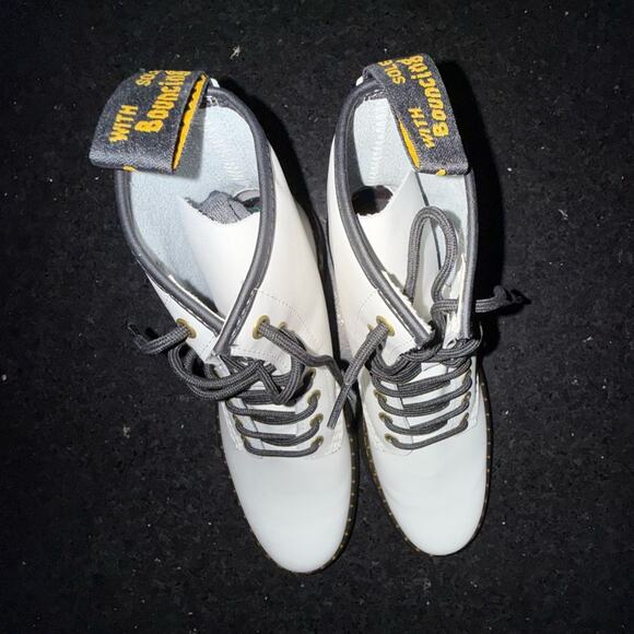 NEW WHITE DR. MARTENS ZAVALA COMBAT BOOTS SZ 9 WOMAN - Picture 6 of 12